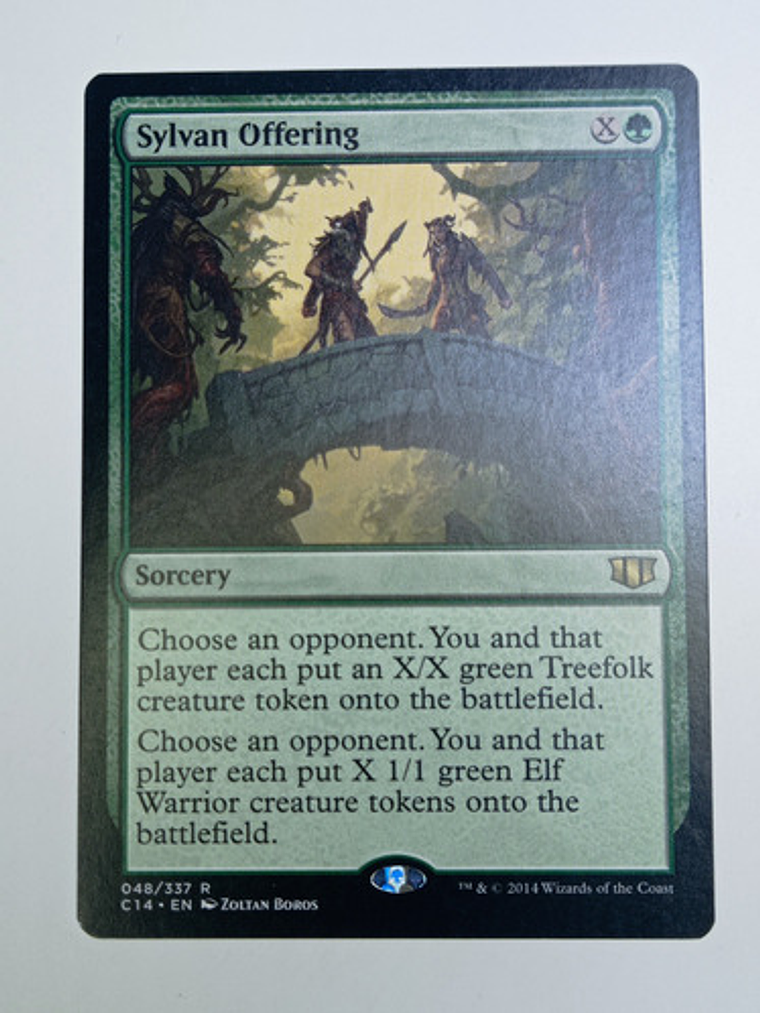Carta Magic Sylvan Offering [c14] Mtg Sorcery 1