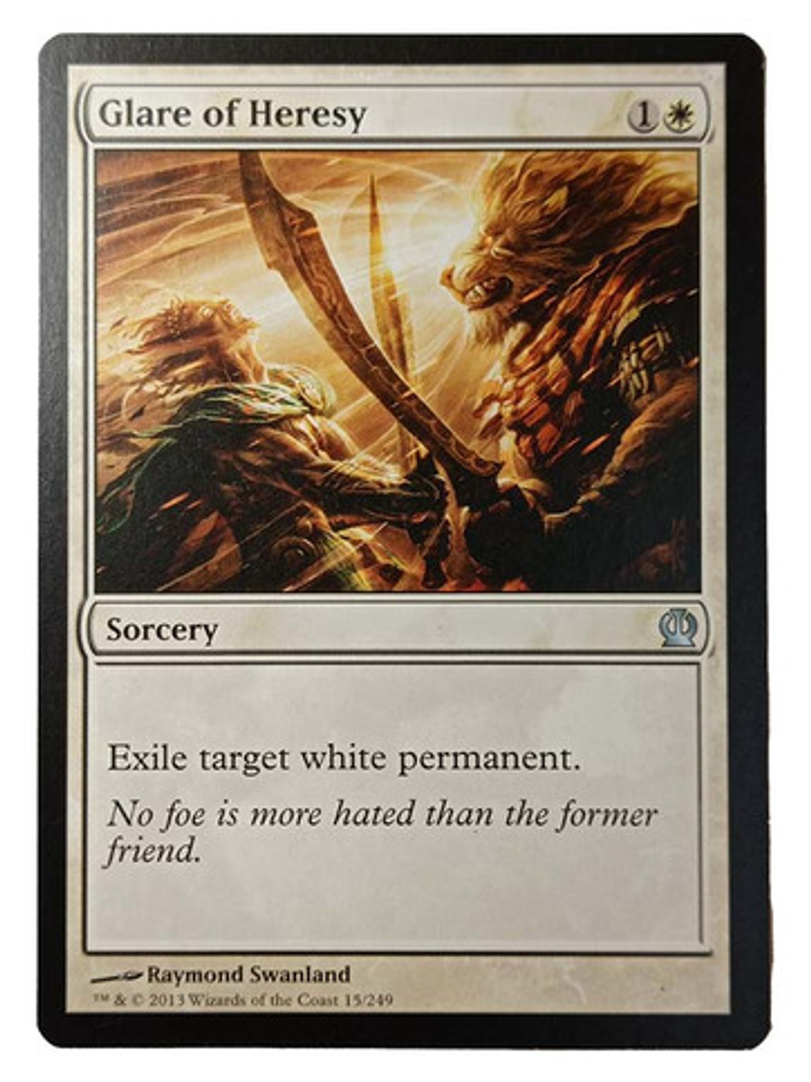 Carta Magic Glare Of Heresy [theros] Mtg Sorcery 1