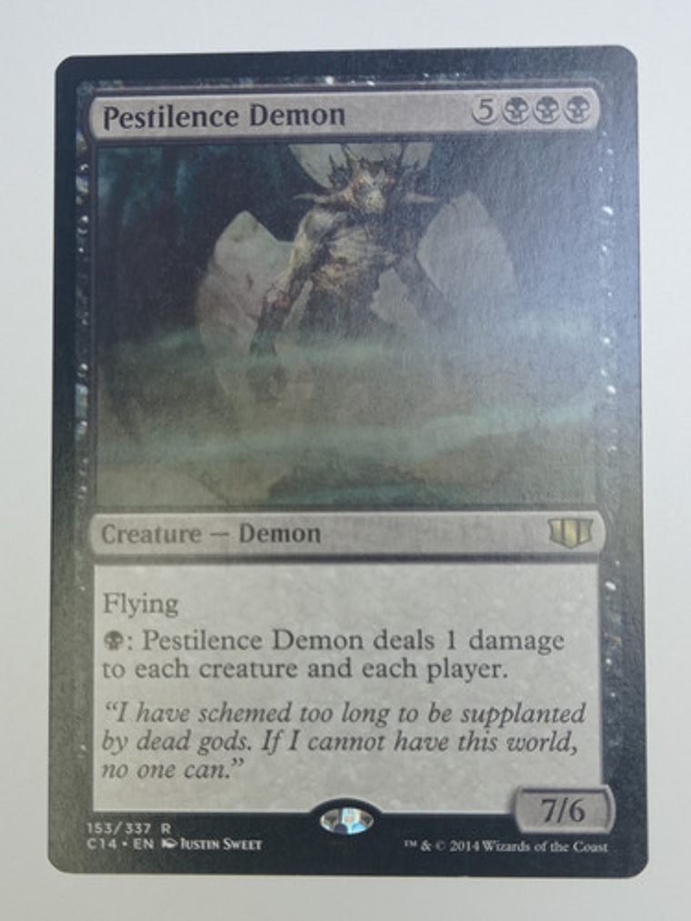 Carta Magic Pestilence Demon [c14] Mtg Demon 1