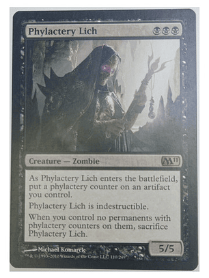 Carta Magic Phylactery Lich [m11] Mtg Zombie