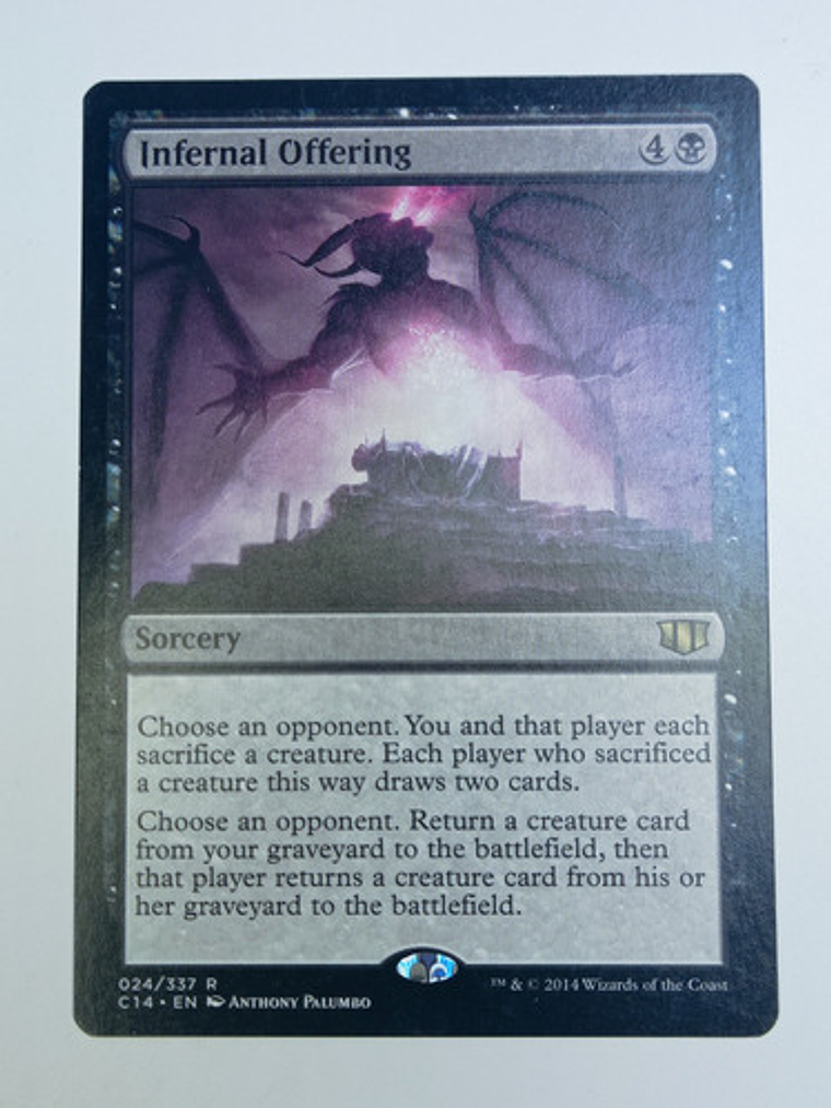 Carta Magic Infernal Offering [c14] Mtg Sorcery 1