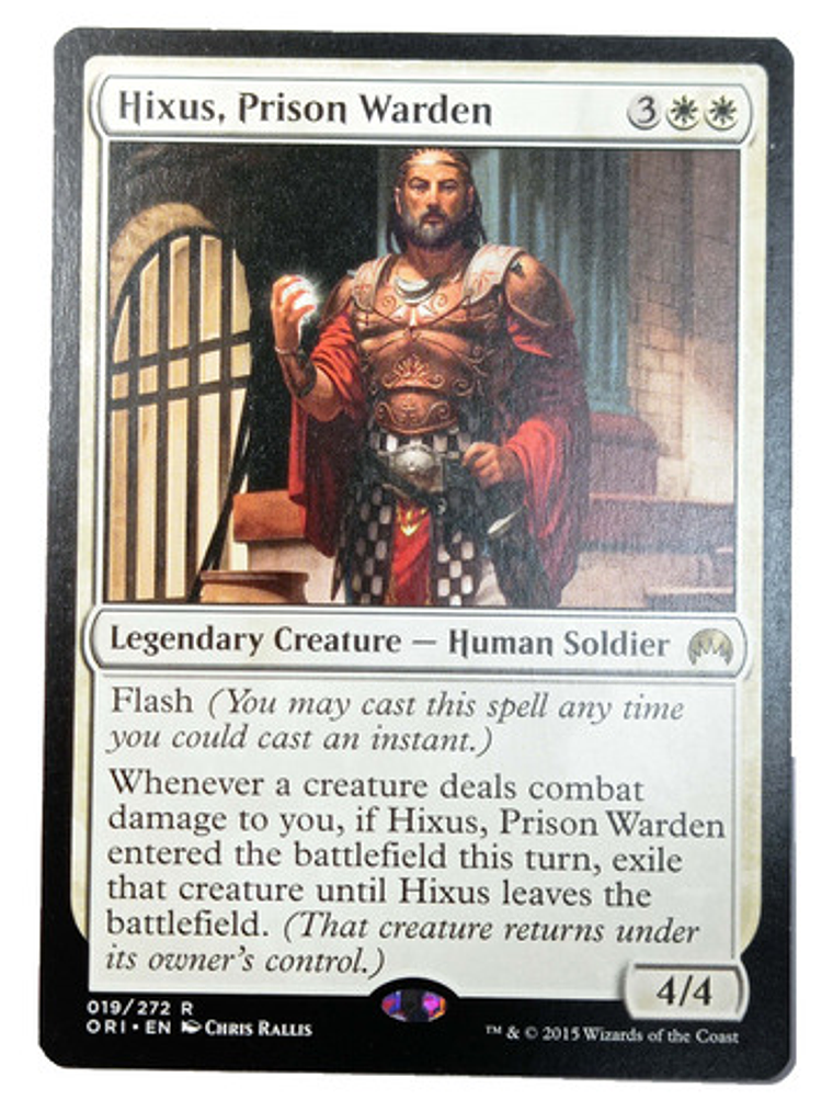 Carta Magic Hixus Prison Warden [origins] Mtg Human Soldier 1