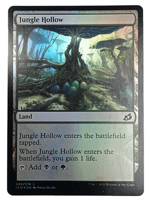 Carta Magic Jungle Hollow (foil) [ikoria] Mtg Land