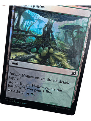 Carta Magic Jungle Hollow (foil) [ikoria] Mtg Land