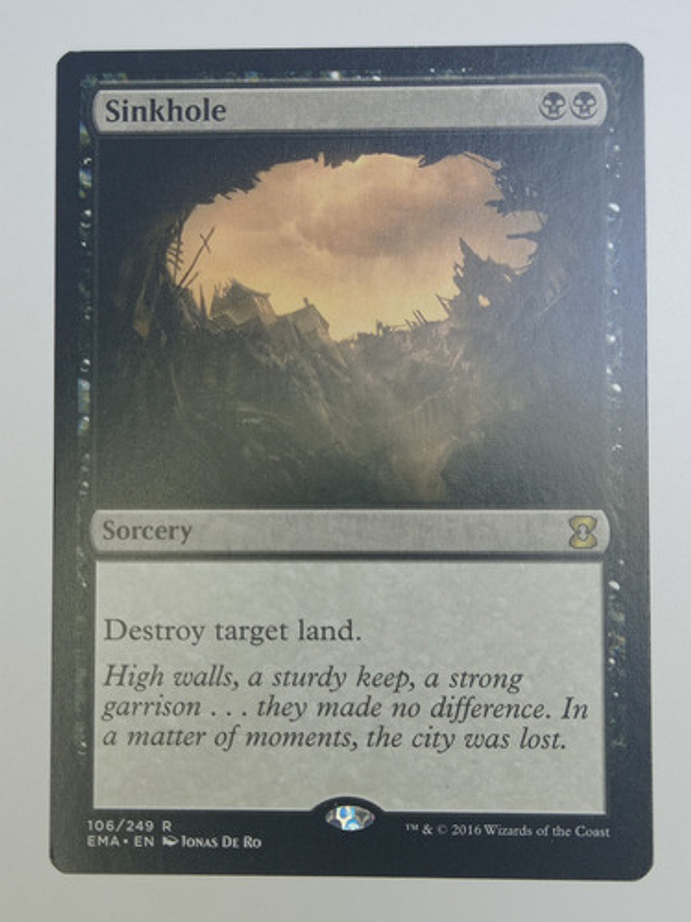 Carta Magic Sinkhole [eternal Masters] Mtg Sorcery 1