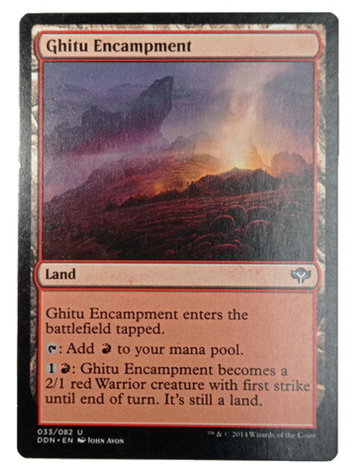 Carta Magic Ghitu Encampment [speed V Cunning] Mtg Land 1