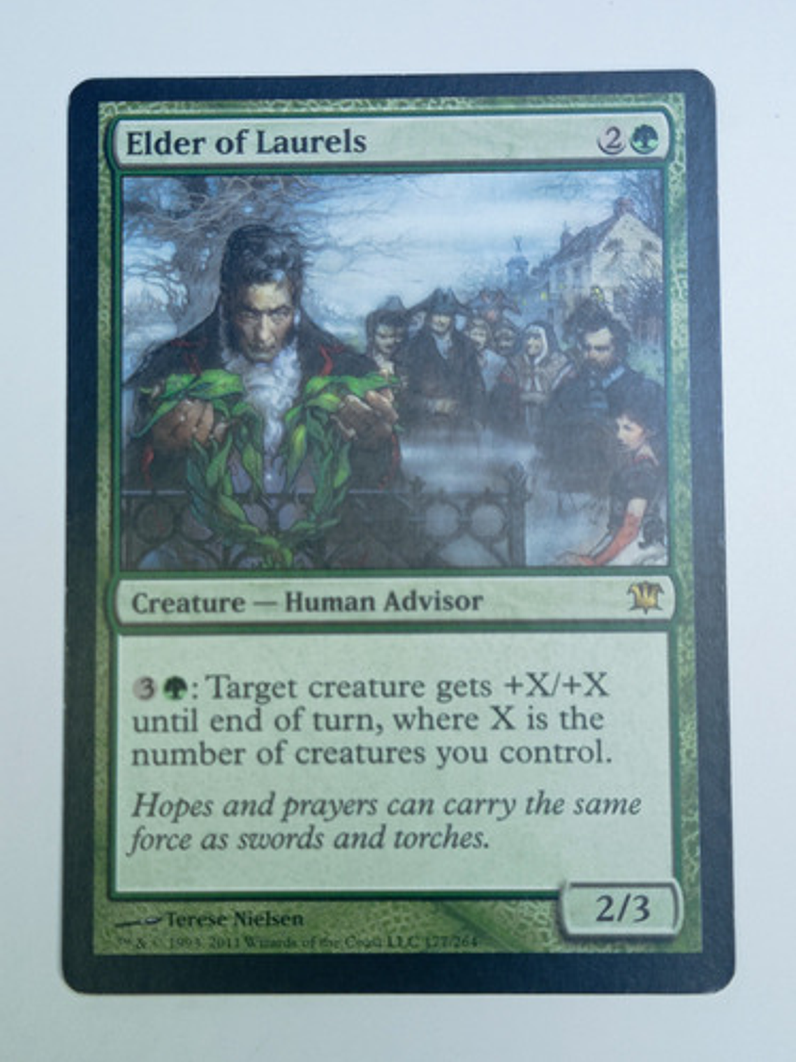 Carta Magic Elder Of Laurels [innistrad] Mtg Human Advisor 1