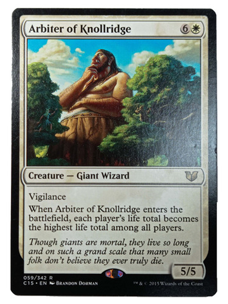 Carta Magic Arbiter Of Knollridge [c15] Mtg Giant Wizard 1
