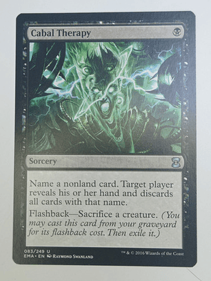 Carta Magic Cabal Therapy [eternal Masters] Mtg Sorcery