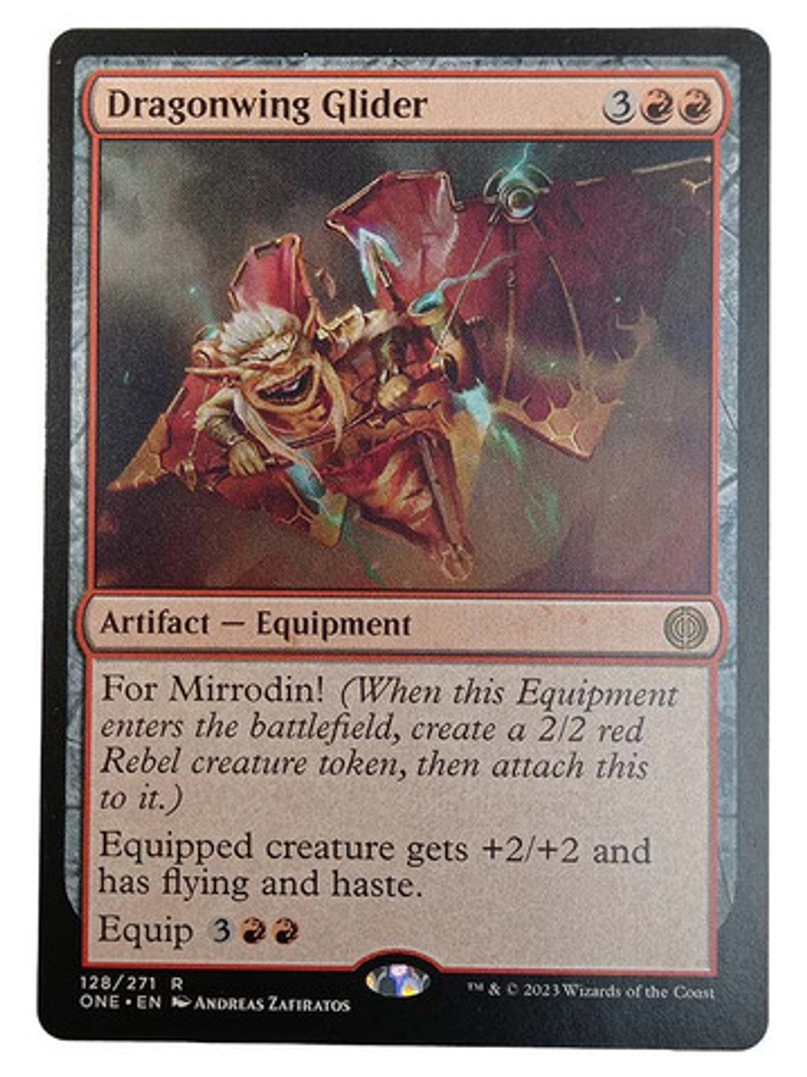 Carta Magic Rhuk Dragonwing Glider [phyrexia] Mtg Artifact 1