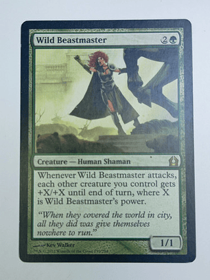 Carta Magic Wild Beastmaster [ravnica] Mtg Human Shaman