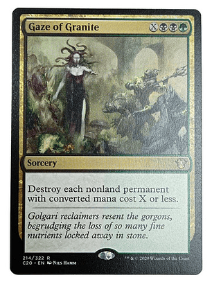 Carta Magic Gaze Of Granite [c20] Mtg Sorcery