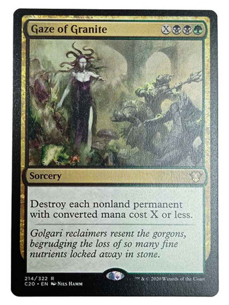 Carta Magic Gaze Of Granite [c20] Mtg Sorcery 1