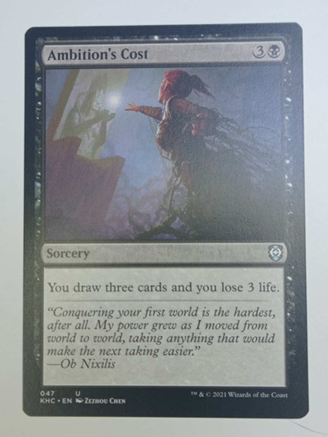 Carta Magic Ambition's Cost [kaldheim] Mtg Sorcery 1