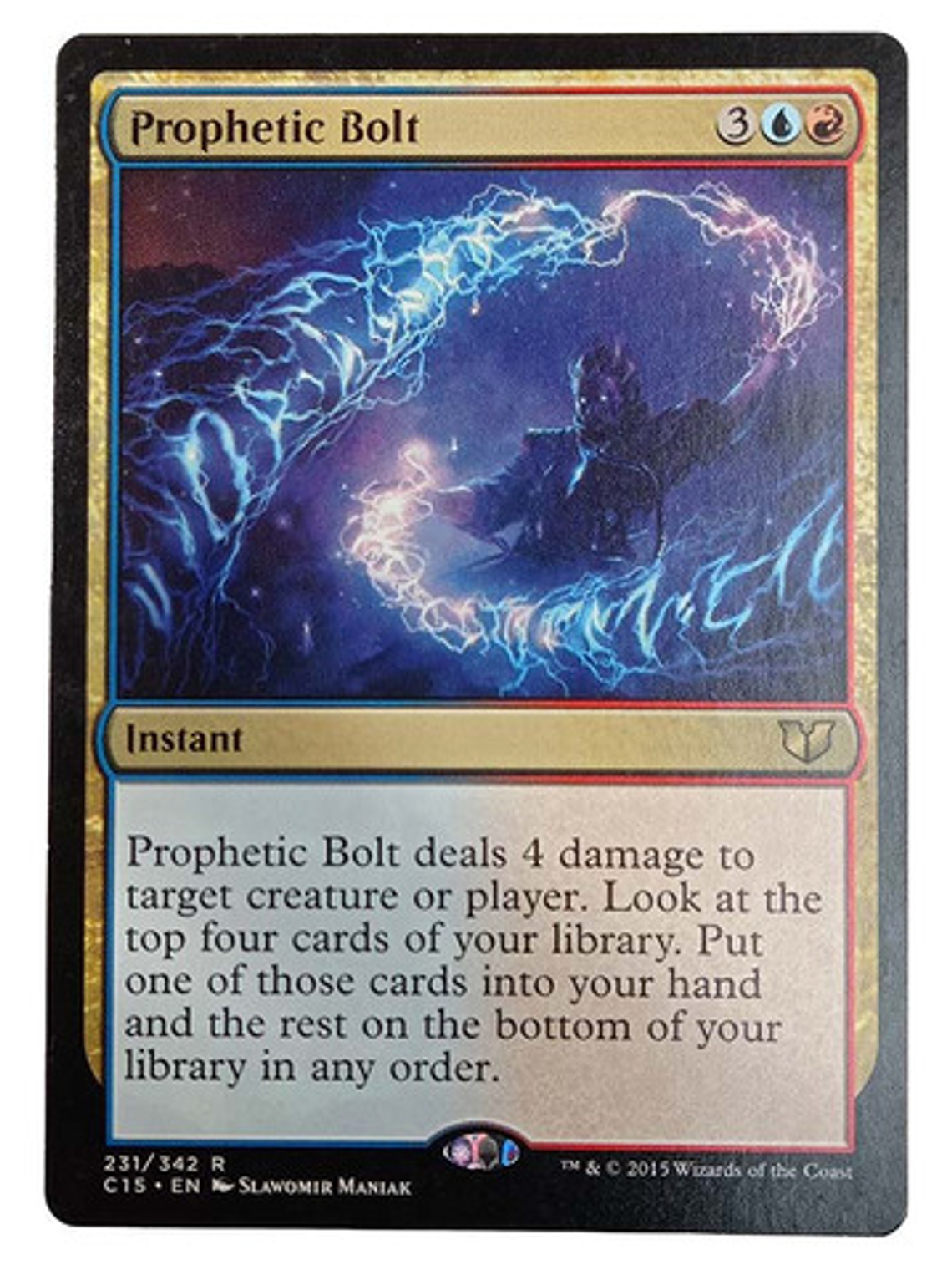 Carta Magic Prophetic Bolt [c15] Mtg Instant 1