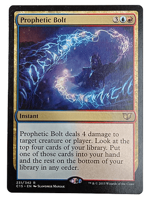 Carta Magic Prophetic Bolt [c15] Mtg Instant