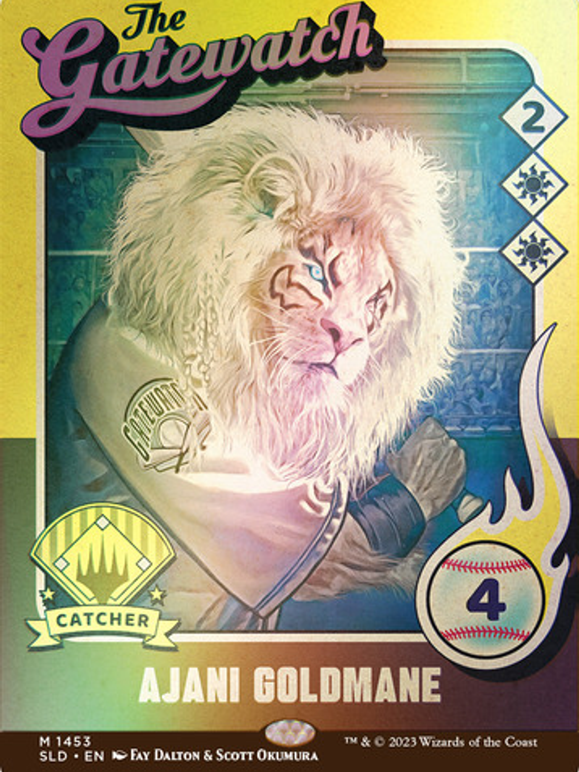 Set 5 Cartas Magic The Baseballing (foil) Secret Lair Mtg In 3