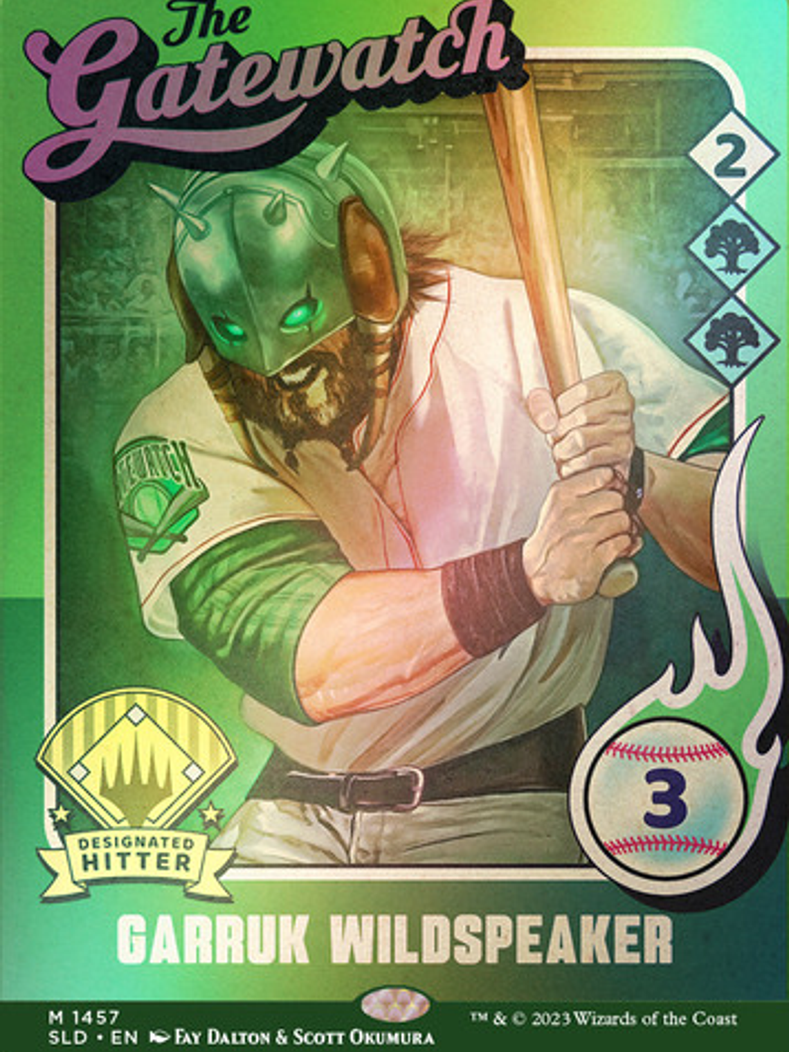 Set 5 Cartas Magic The Baseballing (foil) Secret Lair Mtg In 4