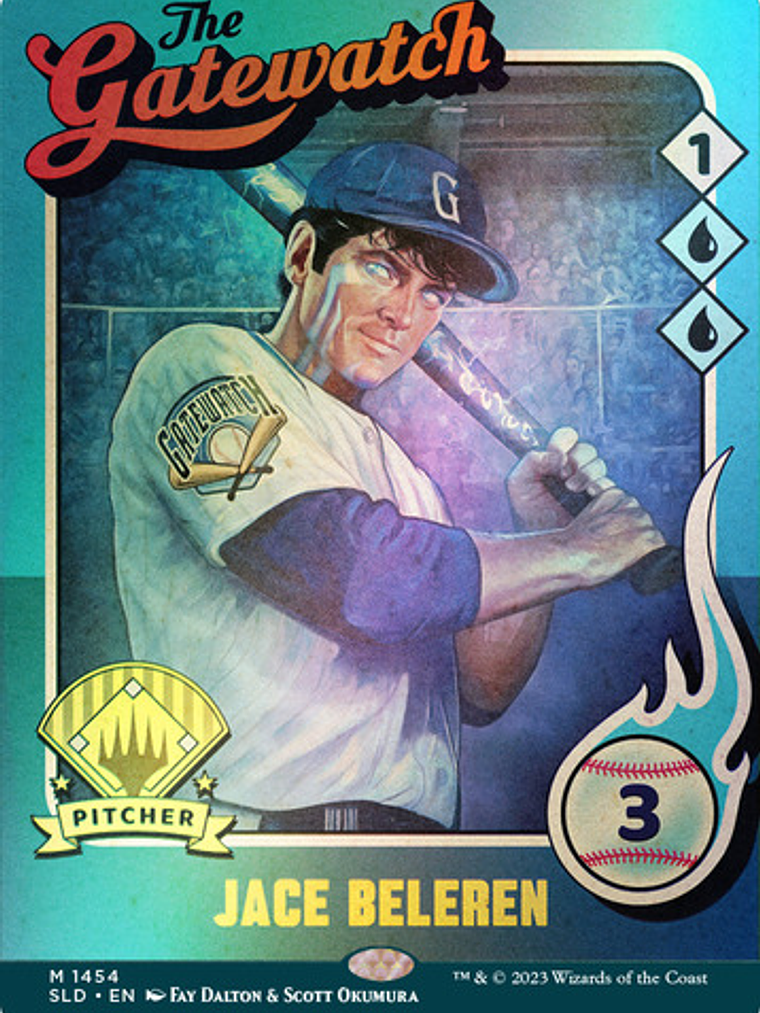 Set 5 Cartas Magic The Baseballing (foil) Secret Lair Mtg In 5