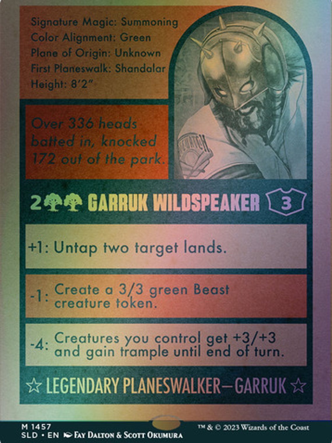 Set 5 Cartas Magic The Baseballing (foil) Secret Lair Mtg In 7