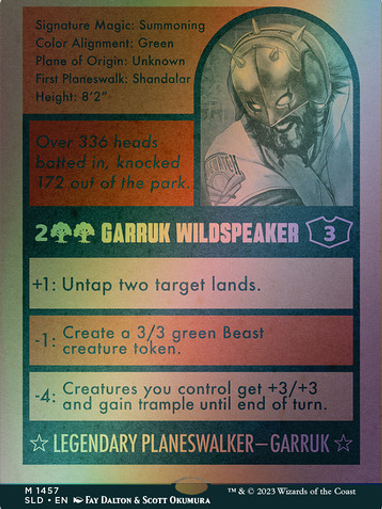 Set 5 Cartas Magic The Baseballing (foil) Secret Lair Mtg In 7