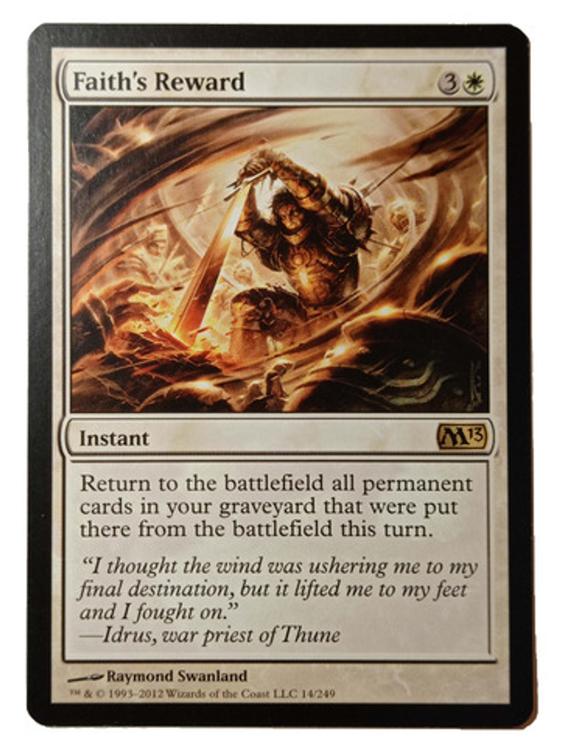 Carta Magic Faith's Reward [m13] Mtg Instant 1