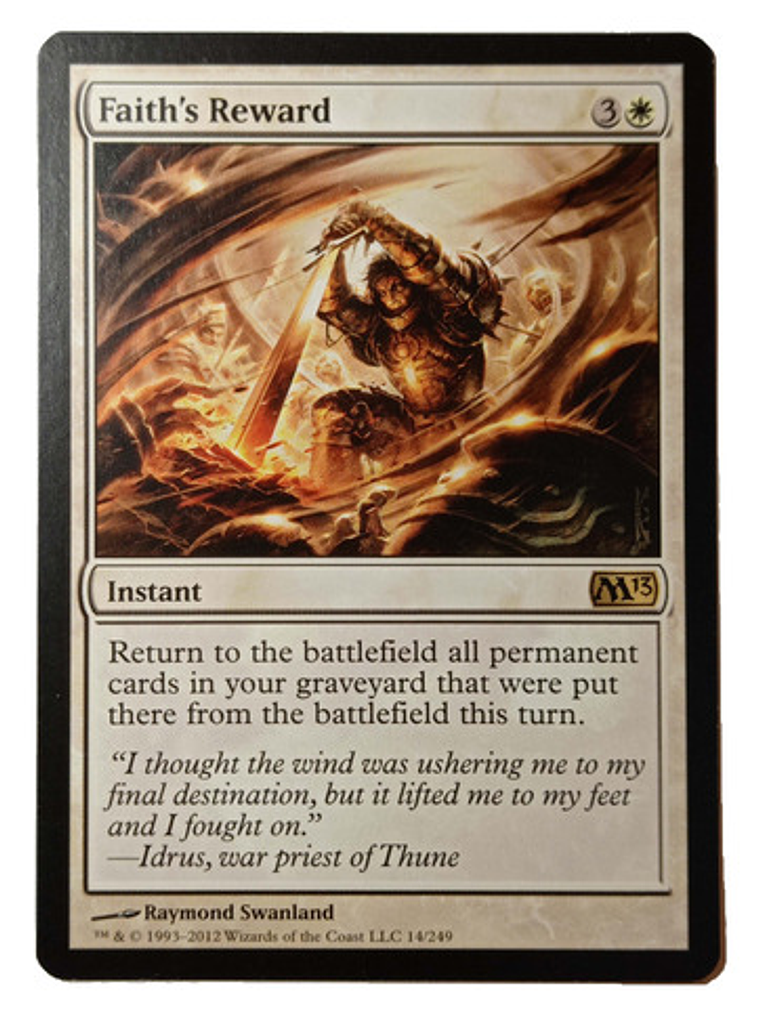Carta Magic Faith's Reward [m13] Mtg Instant 1
