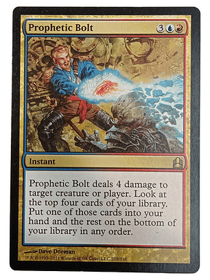 Carta Magic Prophetic Bolt [c11] Mtg Instant