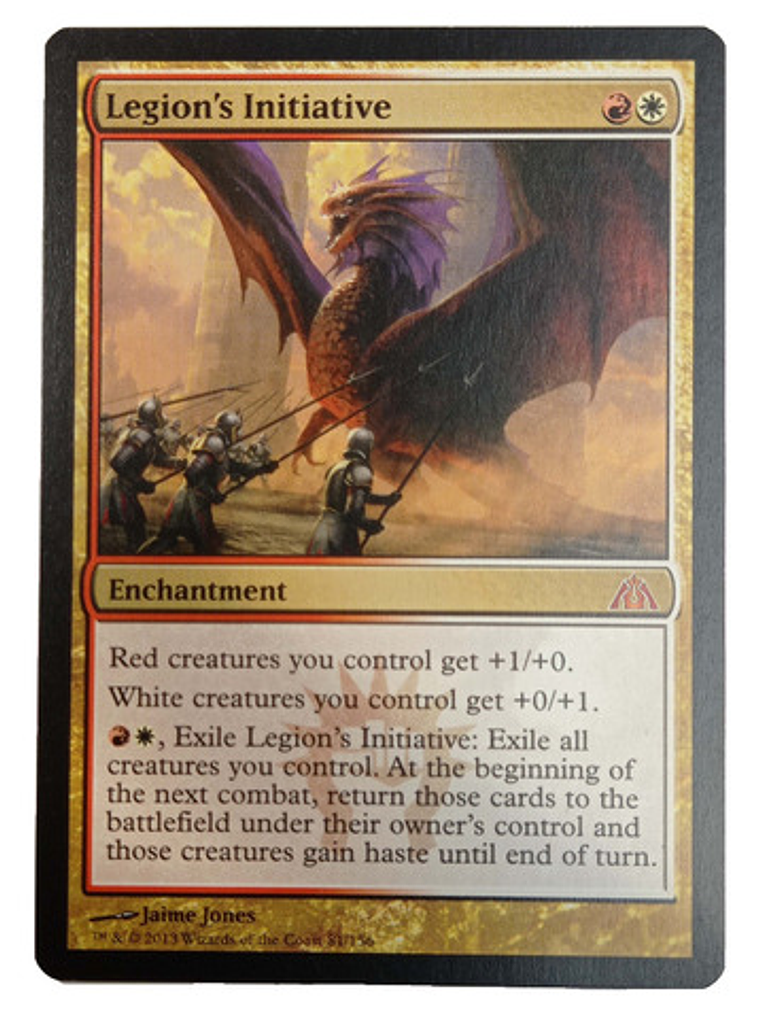 Carta Magic Legion's Initiative [dragon Maze] Mtg 1