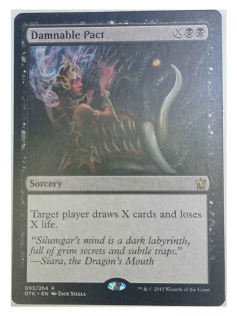 Carta Magic Damnable Pact [dragons Tarkir] Mtg Sorcery 1