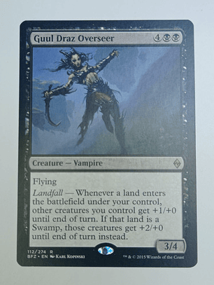 Carta Magic Guul Draz Overseer [zendikar] Mtg Vampire