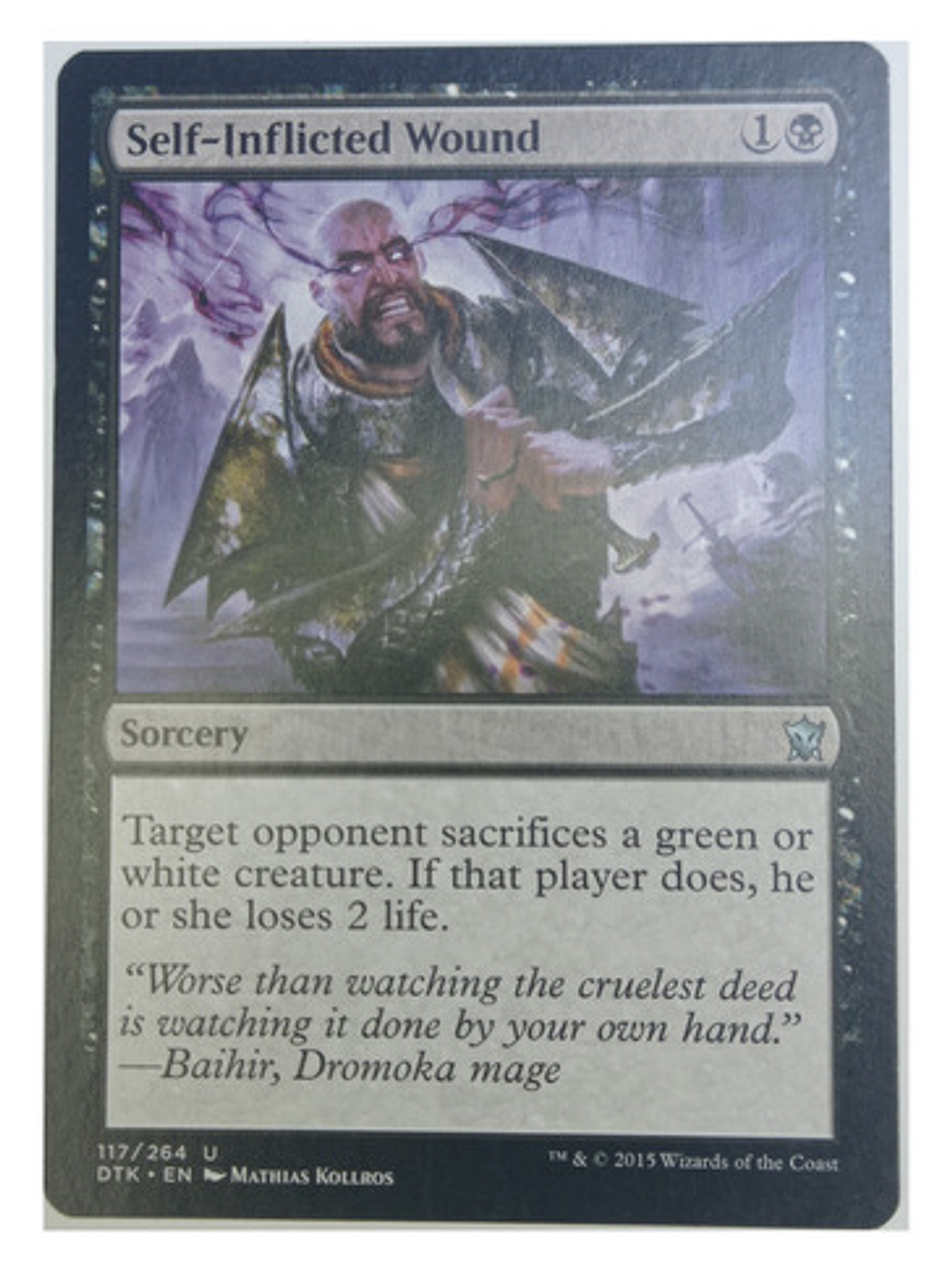 Carta Magic Self-inflicted Wound [dragons Tarkir] Mtg Sorcer 1