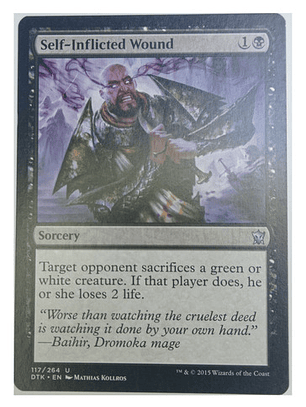 Carta Magic Self-inflicted Wound [dragons Tarkir] Mtg Sorcer