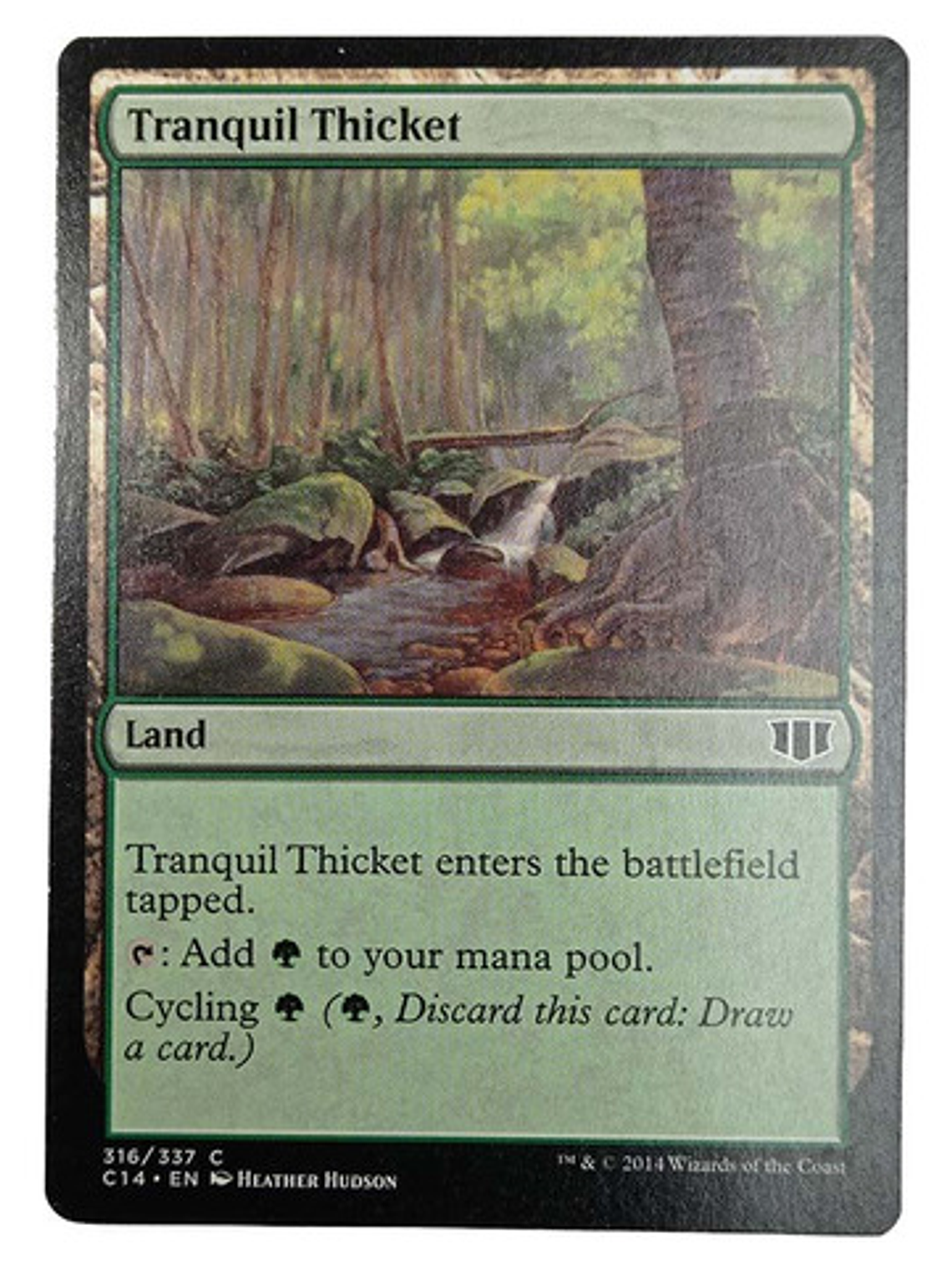 Carta Magic Tranquil Thicket [c14] Mtg Land 1