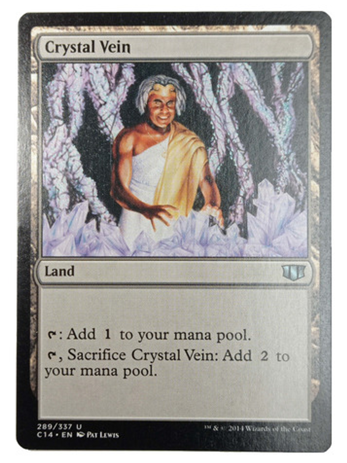 Carta Magic Crystal Vein [c14] Mtg Land 1