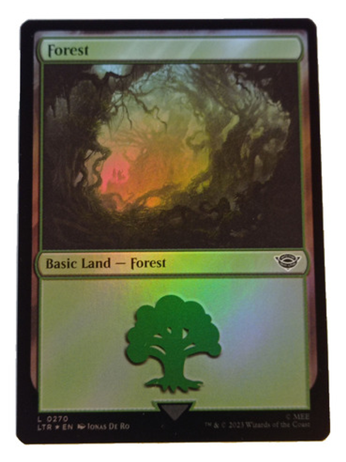 Carta Magic Lord Of The Rings Forest Land (foil) Mtg Lotr 1
