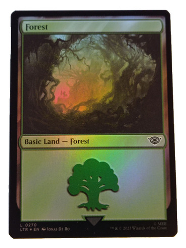 Carta Magic Lord Of The Rings Forest Land (foil) Mtg Lotr 1