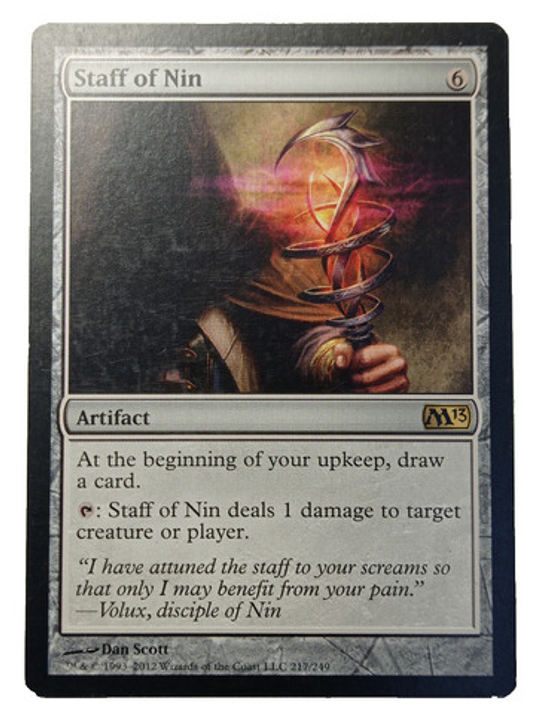 Carta Magic Staff Of Nin [m13] Mtg Artifact 1