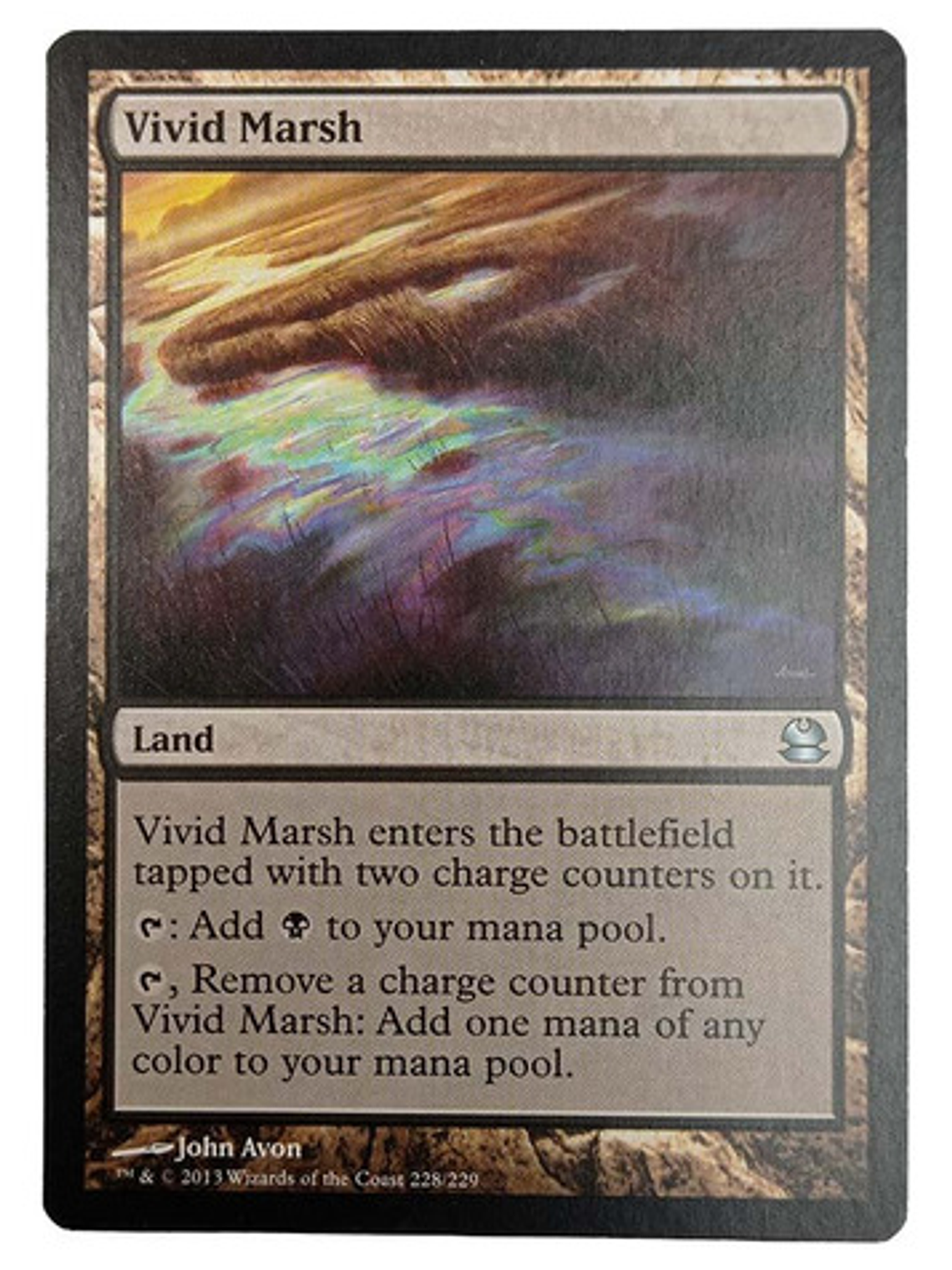 Carta Magic Vivid Marsh [modern Masters] Mtg Land 1