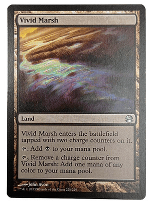 Carta Magic Vivid Marsh [modern Masters] Mtg Land