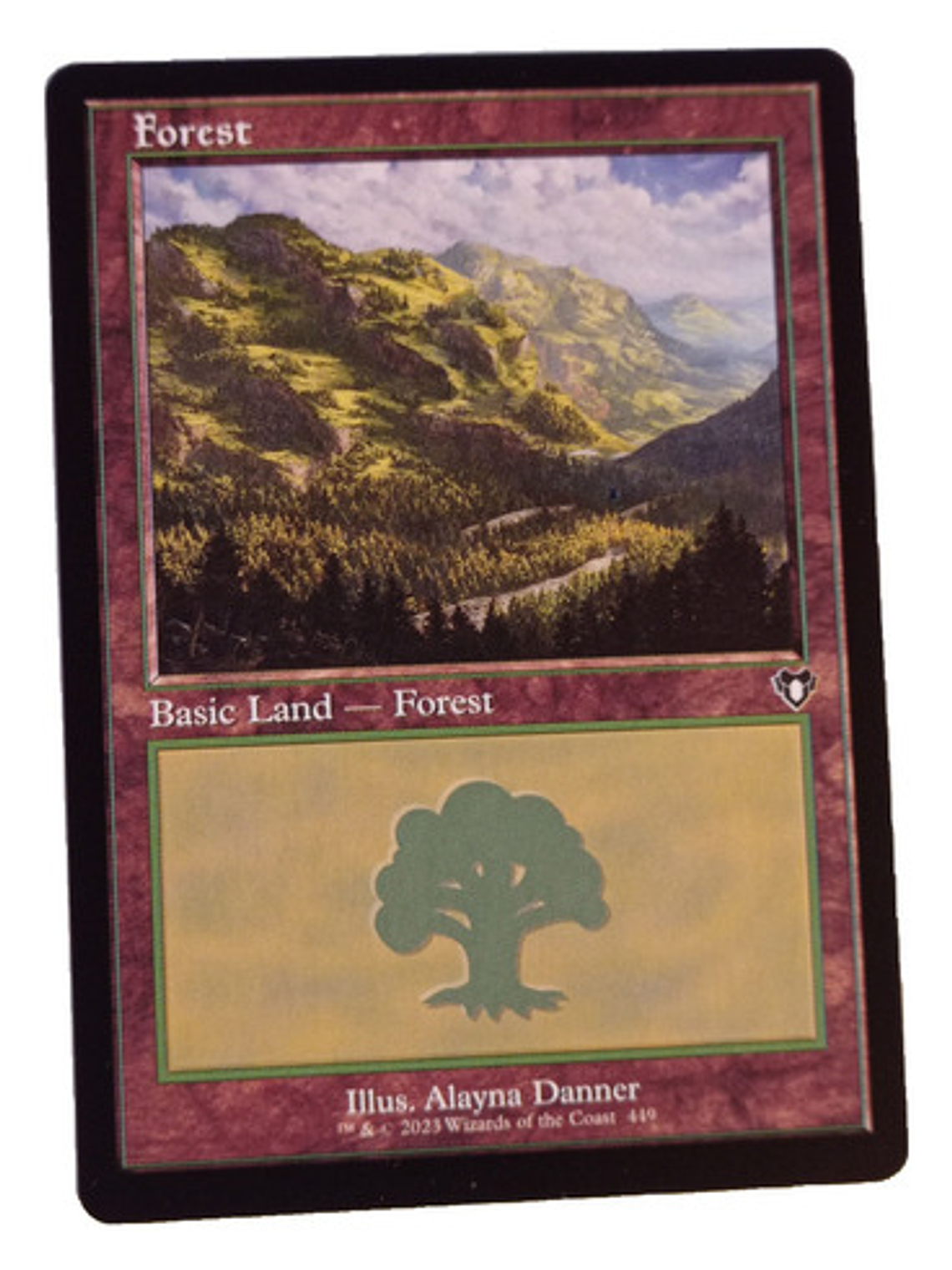 Carta Magic Commander Masters Forest Land Mtg 1