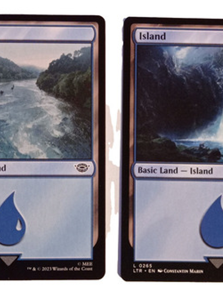 2 Cartas Magic Lord Of The Rings Island Lands Mtg Lotr 1