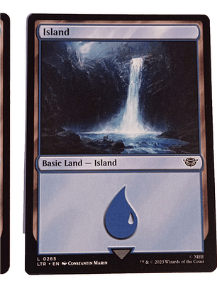 2 Cartas Magic Lord Of The Rings Island Lands Mtg Lotr