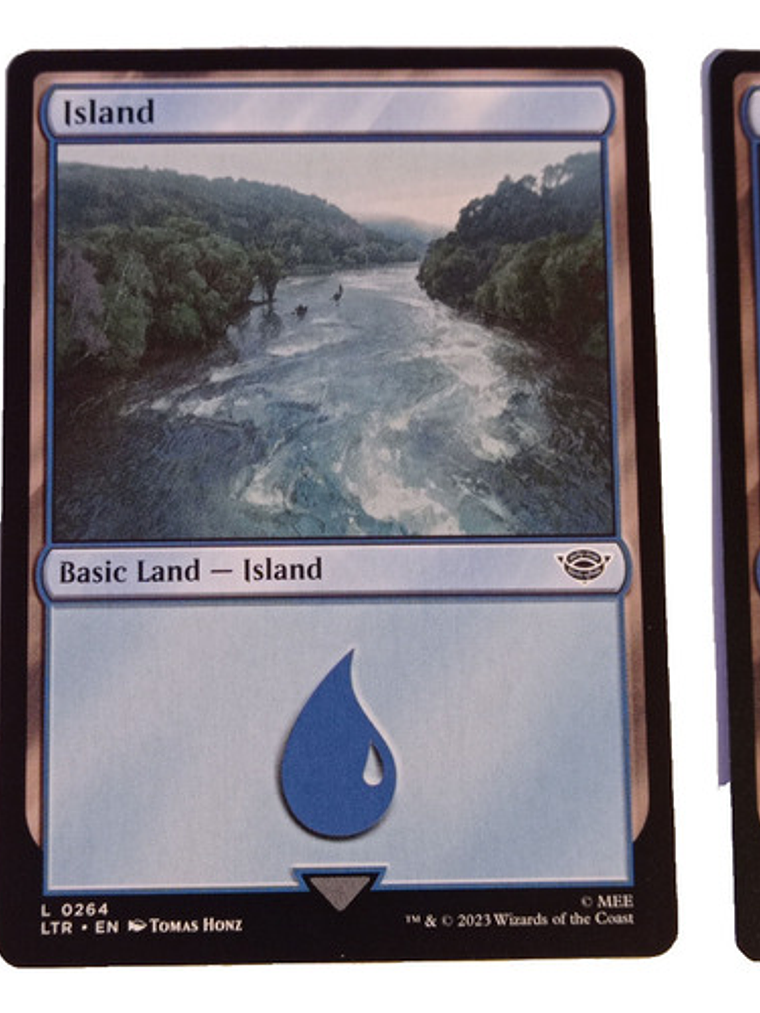 2 Cartas Magic Lord Of The Rings Island Lands Mtg Lotr 3