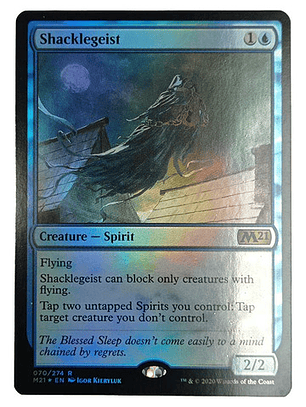 Carta Magic Shacklegeist (foil) [m21] Mtg Spirit
