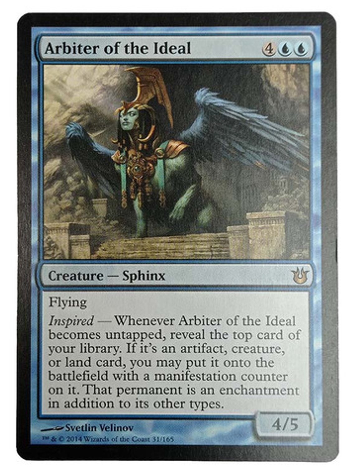Carta Magic Arbiter Of The Ideal [born Gods] Mtg Sphinx 1
