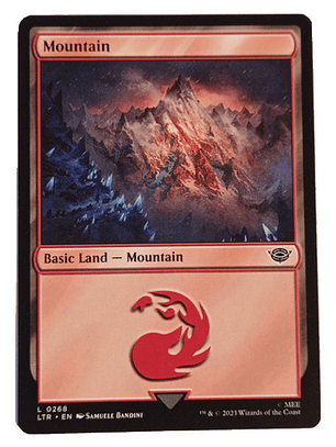Carta Magic Lord Of The Rings Mountain Land Mtg
