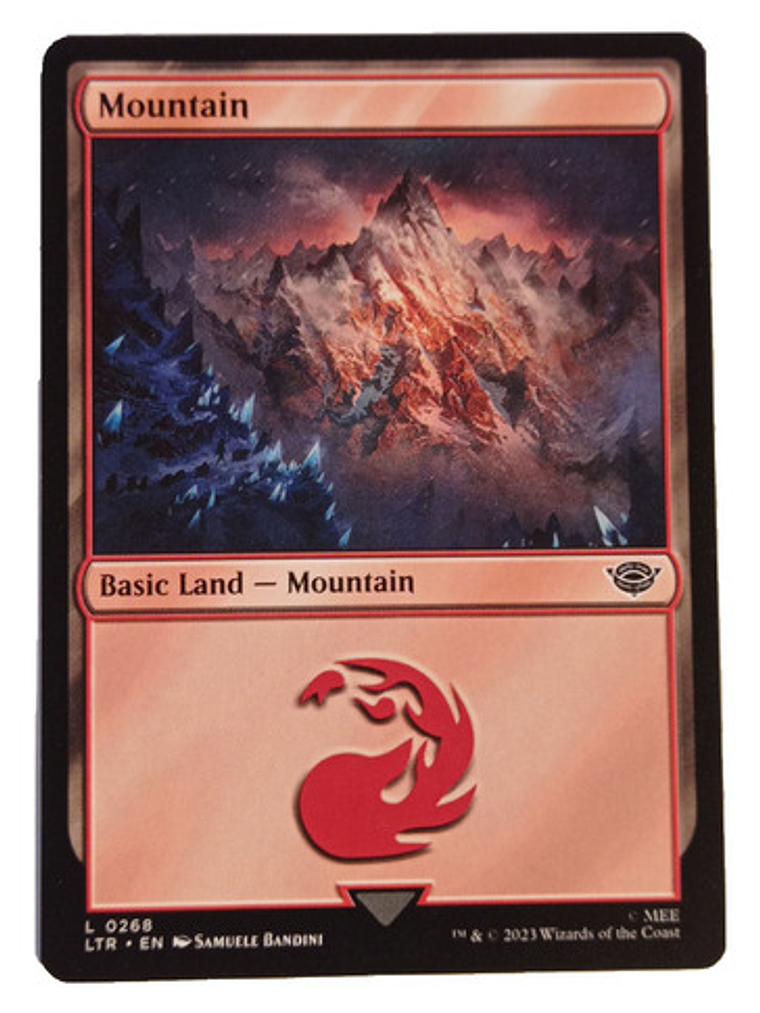 Carta Magic Lord Of The Rings Mountain Land Mtg 1