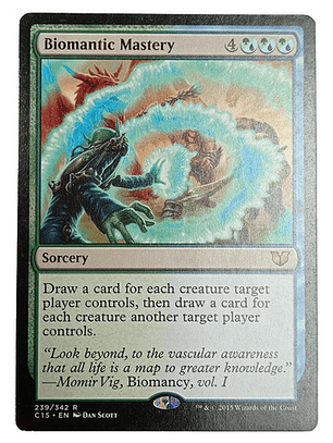 Carta Magic Biomantic Mastery [c15] Mtg Sorcery