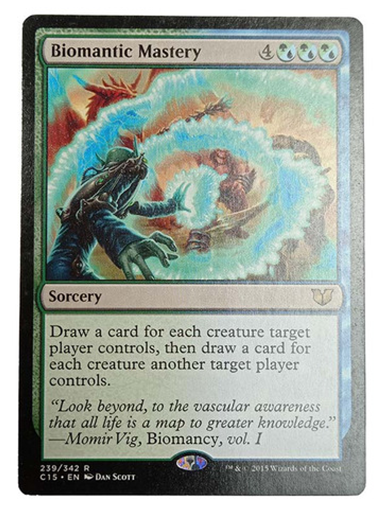 Carta Magic Biomantic Mastery [c15] Mtg Sorcery 1